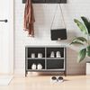 vidaXL Schuhregal Grau Sonoma 69x35x50 cm Holzwerkstoff