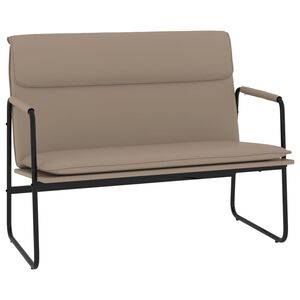 vidaXL Sitzbank Cappuccino-Braun 100x64x80 cm Kunstleder