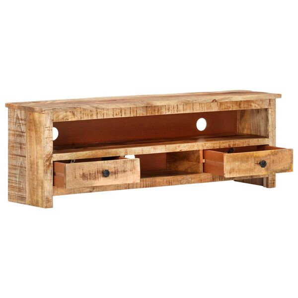 vidaXL TV-Schrank 120x30x40 cm Raues Mangoholz