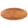 vidaXL Tischplatte 120x50x3,8 cm Oval Massivholz Akazie