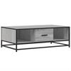 vidaXL Couchtisch Grau Sonoma 100x57x35 cm Holzwerkstoff und Metall