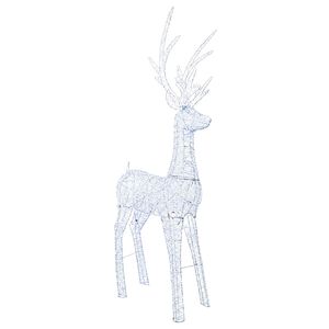 vidaXL Weihnachts-LED-Rentier-Motivleuchte 1000 LEDs Kaltwei&szlig;