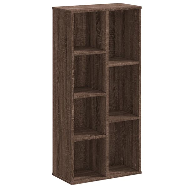 vidaXL Bücherregal Braun Eichen-Optik 50x25x105 cm Holzwerkstoff
