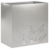 vidaXL Garten-Pflanzgef&auml;&szlig; Silber 50 x 30 x 49 cm Edelstahl