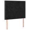 vidaXL Boxspringbett mit Matratze Schwarz 120x200 cm Samt