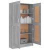 vidaXL B&uuml;cherschrank Grau Sonoma 82,5x30,5x150 cm Holzwerkstoff