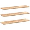 vidaXL Schweberegale 3 Stk. 80x20x2 cm Massivholz Akazie Unbehandelt