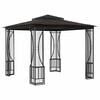 vidaXL Pavillon mit Netz 300x300x265 cm Anthrazit