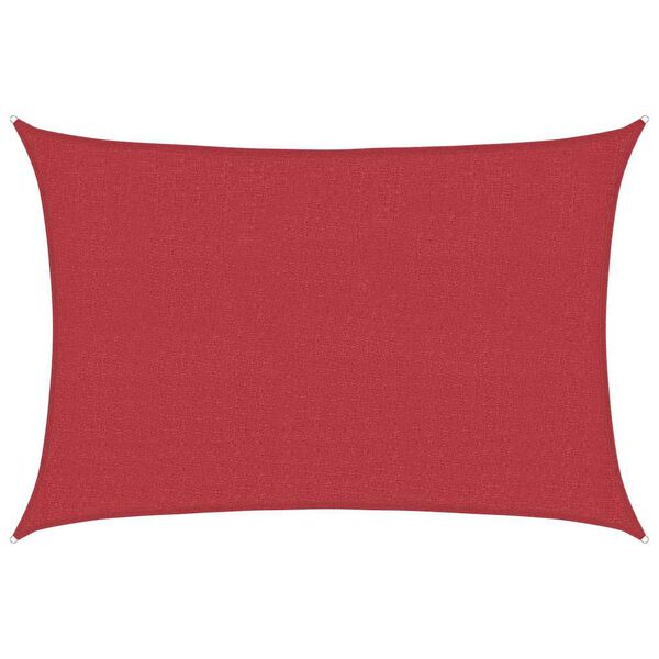 vidaXL Sonnensegel 160 g/m² Rot 2,5x4 m HDPE