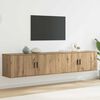 vidaXL Wand-TV-Schrank Set 2 pcs Artisan-Eiche 100 x 34,5 x 40 cm