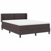 vidaXL Boxspringbett mit Matratze Dunkelbraun 200 x 160 cm Polyester