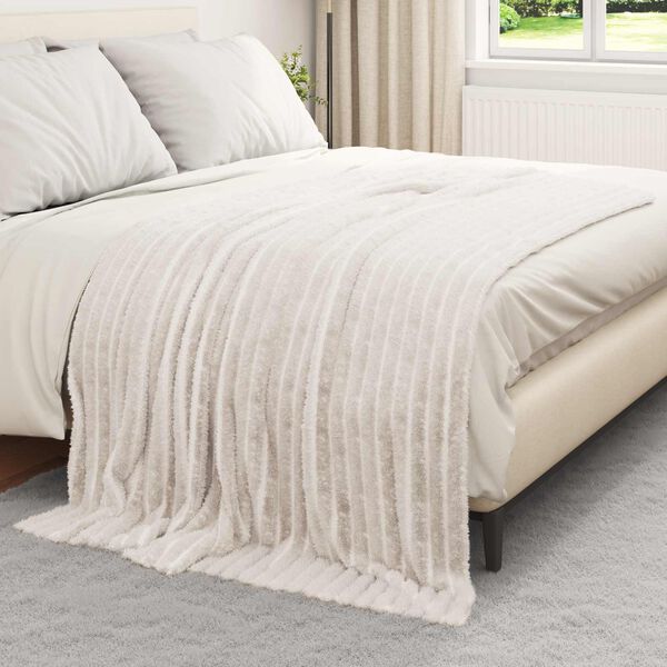 vidaXL Wohndecken 6 pcs Creme 200 x 150 cm Fleece