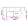 vidaXL TV-Schrank Schwarz 102x36x50 cm Holzwerkstoff