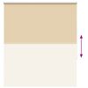 vidaXL Verdunkelungsrollo Beige 140x150 cm Stoffbreite 136,6 cm