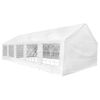 Ersatzdach Dachplane Zeltdach Seitenteile Pavillon 10 x 5 m Wei&szlig;