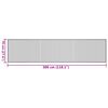 vidaXL Teppich Rechteckig Braun 70x300 cm Bambus