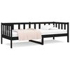 vidaXL Tagesbett Schwarz 90x190 cm Massivholz Kiefer