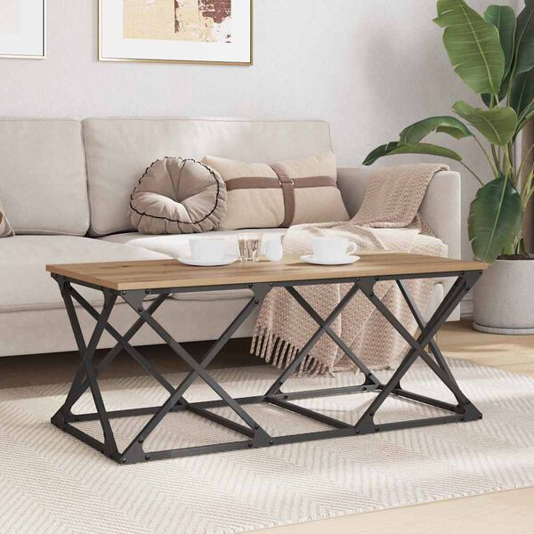 vidaXL Couchtisch Artisan-Eiche 100 x 49 x 40 cm Holzwerkstoff