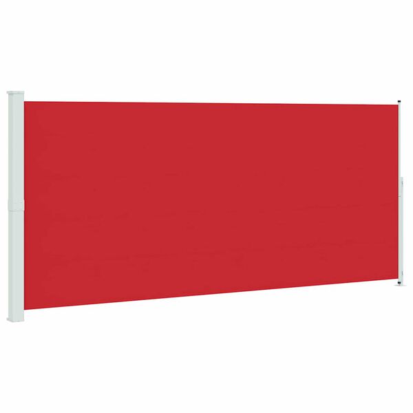 vidaXL Seitenmarkise Ausziehbar 220x500 cm Rot
