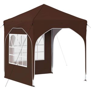 vidaXL Pop-up Partyzelt 192 x 192 x 245 cm Braun