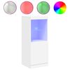 vidaXL Sideboard mit LED-Beleuchtung Wei&szlig; 41x37x100 cm