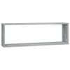 vidaXL Wandregale 2 Stk. Grau Sonoma 80x15x26,5 cm Holzwerkstoff