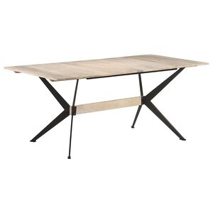 vidaXL Esstisch 180x90x76 cm Massivholz Mango