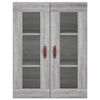 vidaXL Wandschrank Grau Sonoma 69,5x34x90 cm