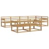 vidaXL Outdoor-Sofagarnitur 8 pcs Wei&szlig; 327 x 168,5 x 73 cm