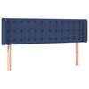 vidaXL Kopfteil mit Ohren Blau 147x16x78/88 cm Stoff