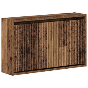 vidaXL Wandmontierter Schuhschrank ARNHEM 71 x 17 x 43 cm Altholz
