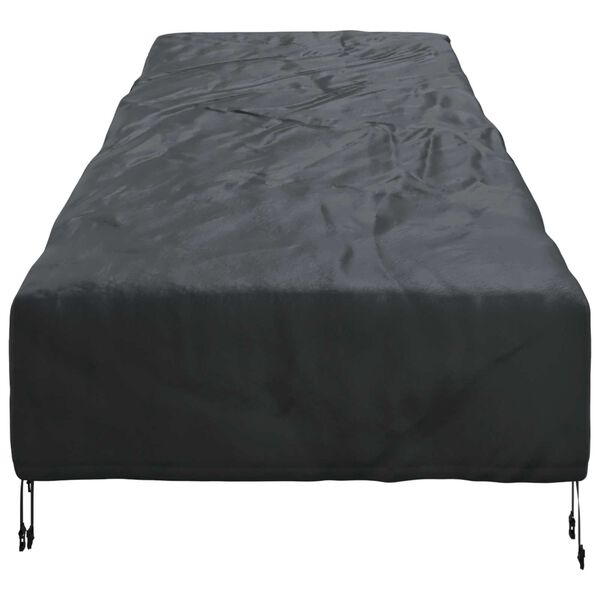 vidaXL Abdeckung f&uuml;r M&ouml;bel f&uuml;r den Outdoor Schwarz 195 x 76 x 82 cm