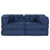 vidaXL Modulares Sofa 2 pcs Indigo 140 x 70 x 56 cm Stoff