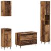 vidaXL 4-teiliges Badezimmer-Schrank-Set HAARLEM Altholz Holzwerkstoff