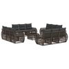vidaXL Gartensofa-set 13 stk. Grau und Dunkelgrau Poly-Rattan