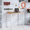 vidaXL Werkbank 100x60x(73-99,5) cm Massivholz Buche Rechteckig