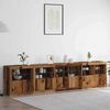 vidaXL LED-Sideboard Altholz 283 x 37 x 67 cm Holzwerkstoff