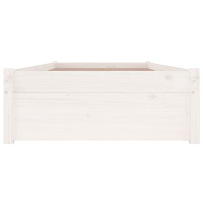 vidaXL Bett mit Schubladen Weiß 90x190 cm