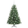vidaXL K&uuml;nstlicher klappbarer Weihnachtsbaum mit 150 LEDs Gr&uuml;n 150 cm