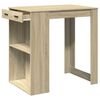 vidaXL Bartisch Sonoma-Eiche 102x70x103,5 cm Holzwerkstoff