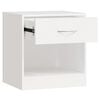 vidaXL Nachttisch 2 Stk. mit Schublade Weiß