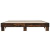 vidaXL Bettgestell R&auml;uchereiche 160x200 cm Holzwerkstoff und Metall