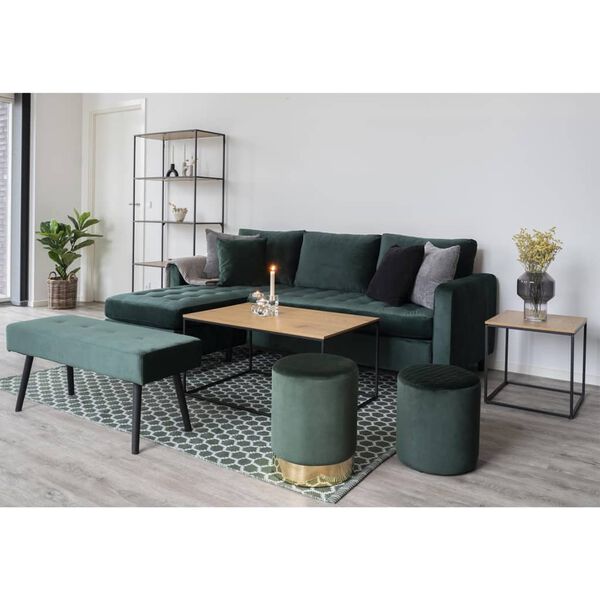 House Nordic Couchtisch Avery Eichen-Optik Schwarz
