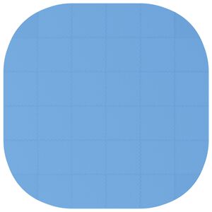 vidaXL Pool Bodenschutzmatte 36 stk. &Oslash; 350 cm Rund EVA-Schaum Blau