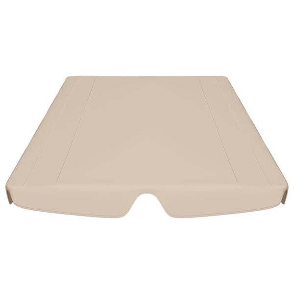 vidaXL Ersatzdach f&uuml;r Hollywoodschaukel Beige 150/130x105/70 cm
