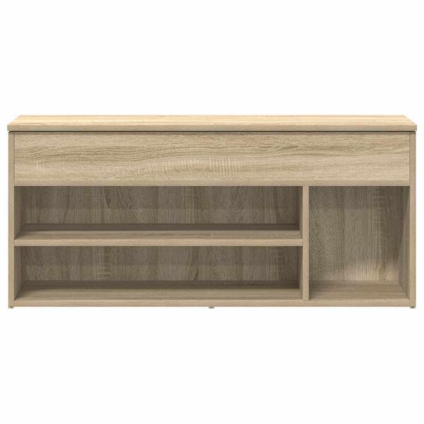 vidaXL Schuhbank Sonoma-Eiche 102x30,5x45 cm Holzwerkstoff