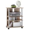 FMD TV/Hi-Fi-Regal mit 3 F&auml;chern 65&times;40&times;79,2 cm Eichenbraun