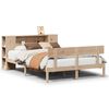 vidaXL Massivholzbett mit Regal ohne Matratze 140x200 cm Kiefernholz