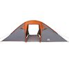 vidaXL Tunnelzelt mit Dach Grau und Orange 510 x 240 x 156 cm Taft