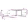 vidaXL TV-Schrank 156x40x40 cm Massivholz Kiefer